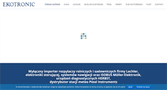 Desktop Screenshot of ekotronic.pl